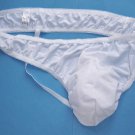 KZL3441 HOT SEXY MEN POUCH STRING THONG SOFT TRICOT white