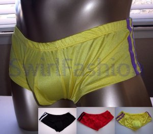 K681 MEN LOW RISE TRUNKS BOXER BRIEFS CONTOURED POUCH 3-pair