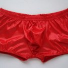 RB102 HOT MEN BOXER BRIEF TRUCK Pleather Faux Leather red