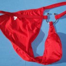K323 HOT SEXY MEN SWIM RIO BACK BIKINI CONTOURED POUCH red