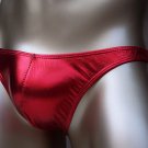 K318R Metallic MEN SEXY SWIMWEAR TRICOT BIKINI LOW RISE Red