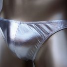 K318R Metallic MEN SEXY SWIMWEAR TRICOT BIKINI LOW RISE Silver