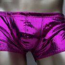 K660T HOT MENs BOXER BRIEFS Metallic TRUNK Low Rise Purple