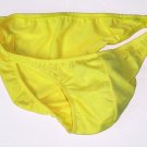 K318 HOT MEN SEXY SWIMWEAR FABRIC BIKINI SHINY Yellow