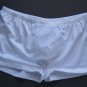 RD302 HOT MEN BOXER BRIEF Contoured Shiny Sheer Pouch White