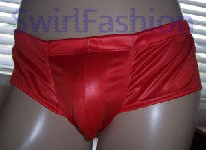 K684 HOT MEN MESH HIPSTER PANTIES BRIEF Pouch red