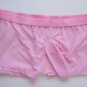 RG638B Hot Mens Mesh Trunk Boxer Brief Sleeve Pink