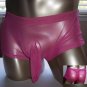 RG638B Hot Mens Mesh Trunk Boxer Brief Sleeve Rose