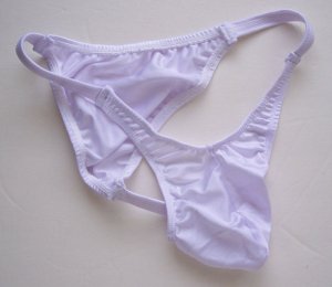 K442 HOT SEXY MEN STRING BIKINI CONTOURED POUCH White(violetish)
