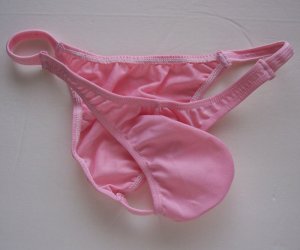 K442 HOT SEXY MEN STRING BIKINI CONTOURED POUCH Pink