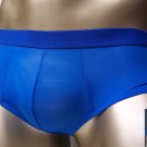 K359B MENs SEXY HIPSTER PANTIES BIKINI Silky Low Rise Royal Blue