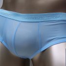 K359B MENs SEXY HIPSTER PANTIES BIKINI Silky Low Rise Lt. Blue