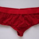 K359B MENs SEXY HIPSTER PANTIES BIKINI Silky Low Rise RED