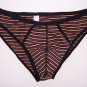 N3619 HOT SEXY MENs String Bikini Striped Small Pouch orange/white/black