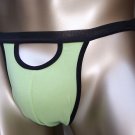 N3618A HOT SEXY MEN COTTON JOCK STRAP POUCH HOLE Lt. Green