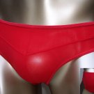 N3096 HOT SEXY MEN SKIMPY POUCH BIKINI V-front Red