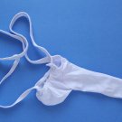 K335C HOT SEXY MEN STRING THONG Contoured Pouch Sleeve WHITE