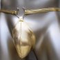 K323 MEN RIO BACK BIKINI CONTOURED POUCH Metallic Gold