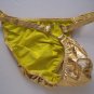 K323 MEN RIO BACK BIKINI CONTOURED POUCH Metallic Gold