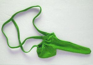 K335C HOT SEXY MEN STRING THONG Contoured Pouch Sleeve Green