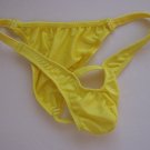 K443 MEN STRING BIKINI CONTOURED HOLE POUCH RIO BACK yellow