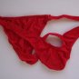 K443 MEN STRING BIKINI CONTOURED HOLE POUCH RIO BACK red