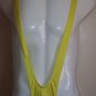 RE498 STRETCH SUSPENDER SWIMWEAR Mankini Costume Yellow