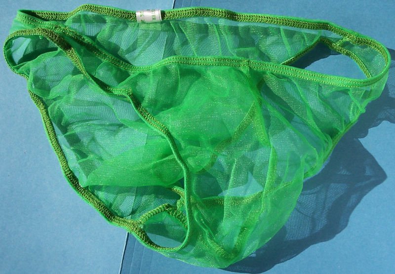 H1565 HOT SEXY MENs Bikini C-thru Sheer Green