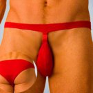 H1505 HOT SEXY MEN STRING POUCH BIKINI Silky Red