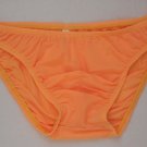K1571B Hot Mens Sexy Bikinis Soft Smooth Silky Tricot Knit M orange