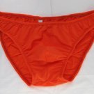 K1571B Hot Mens Sexy Bikinis Soft Smooth Silky Tricot Knit M tangerine