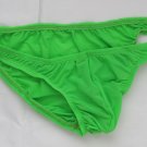 K318N Mens Sexy Bikinis Low Rise Soft Silky Tricot Knit green