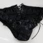 R367 Hot Sexy Mens Wetlook Pleather Black Low Rise Bikini Lace-up