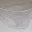 K1571M Hot Mens Sexy Bikinis C-Thru Mesh Low Rise white