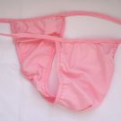 K375 HOT SEXY MEN POUCH STRING THONG MINI BACK Lt. Pink