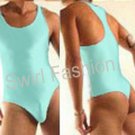 RE441 Hot Mens Bodysuit Stretch Soft Thin Tricot Lt.Blue