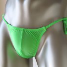 K486N Hot Mens Sexy Bikini String Tie Skimpy Pouch green