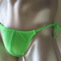 K486N Hot Mens Sexy Bikini String Tie Skimpy Pouch green