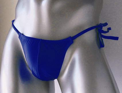 K486N Hot Mens Sexy Bikini String Tie Skimpy Pouch royal blue