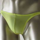K319N Mens Sexy Tanga Bikini Soft Smooth Silky Tricot Knit  yellow