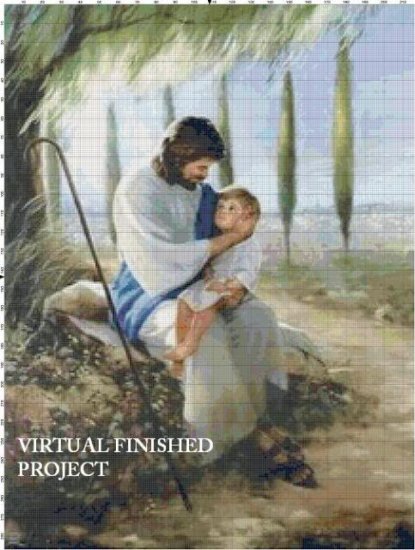 Beloved Of Christ Cross Stitch Pattern Jesus Christian ETP