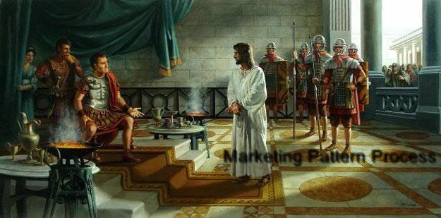 Jesus Before Pilate Cross Stitch Pattern Christian ETP