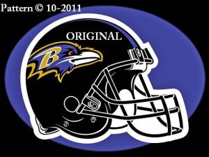 Baltimore Ravens Helmet Cross Stitch Pattern Nfl Football Etp