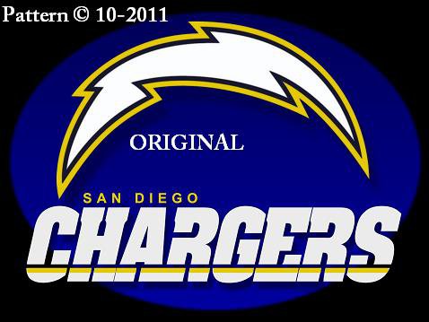 San Diego Chargers #2 Cross Stitch Pattern NFL Football