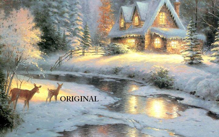 Deer Creek Cottage Cross Stitch Pattern Kinkade ETP