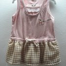 Japan Style Checked Drawstring Dress