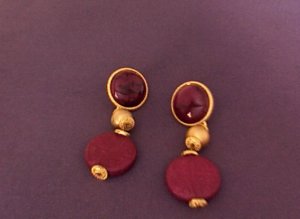 Violet Design Earrings