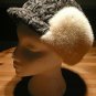 The white mink sides and the grey karakul crown hunting hat