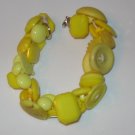 YELLOW BUTTON BRACELET