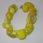 YELLOW BUTTON BRACELET
